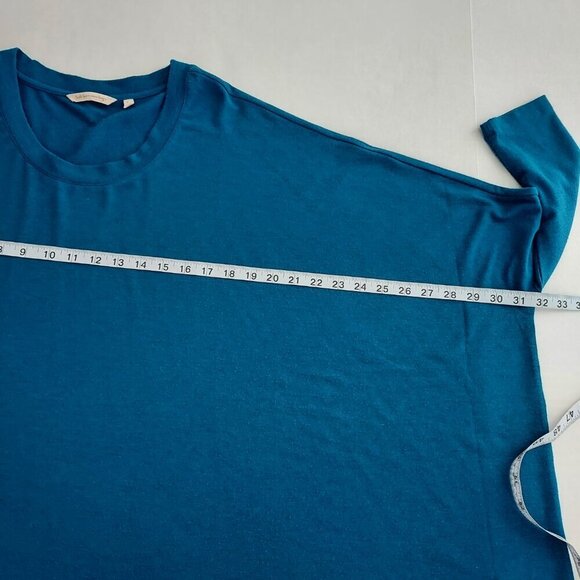 Soft Surroundings Off Shoulder 3/4 Sleeve Stretch Knit Tunic Top Size Medium - Picture 2 of 7